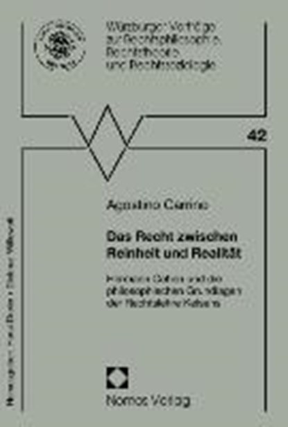 Carrino, A: Recht zwischen Reinheit und Realität, CARRINO,  Agostino - Paperback - 9783832968489