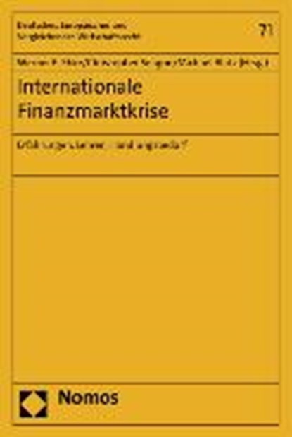 Internationale Finanzmarktkrise, EBKE,  Werner F. ; Seagon, Christopher ; Blatz, Michael - Paperback - 9783832971731
