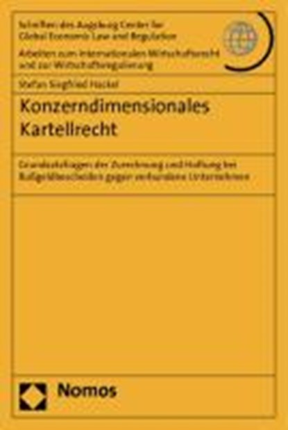 Konzerndimensionales Kartellrecht, HACKEL,  Stefan Siegfried - Paperback - 9783832973179