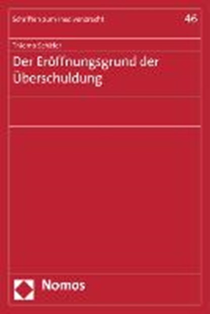 Schäfer, T: Eröffnungsgrund der Überschuldung, SCHÄFER,  Thiemo - Paperback - 9783832976330