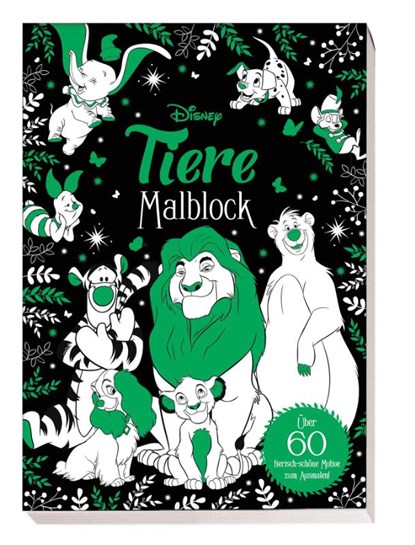 Disney Tiere: Malblock: über 60 tierisch-schöne Motive zum Ausmalen!, Panini - Paperback - 9783833243820