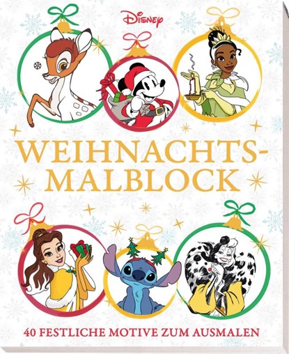 Disney: Weihnachtsmalblock: 40 festliche Motive zum Ausmalen, Disney ; Panini - Paperback - 9783833245169