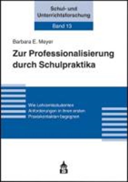 Meyer, B: Zur Professionalisierung durch Schulpraktika, MEYER,  Barbara E - Paperback - 9783834008053
