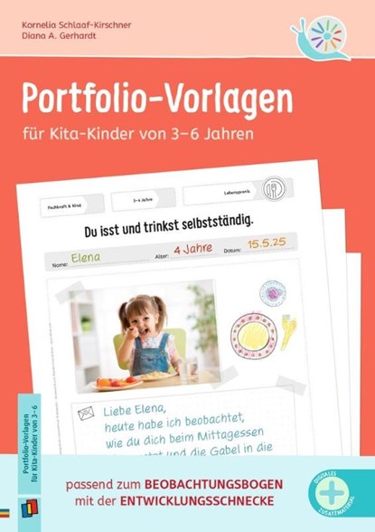 Portfolio-Vorlagen für Kita-Kinder von 3-6 Jahren, Kornelia Schlaaf-Kirschner ; Diana A. Gerhardt - Gebonden - 9783834668493