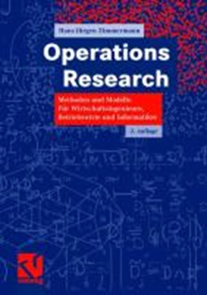 Operations Research, Hans-Jurgen Zimmermann - Paperback - 9783834804556
