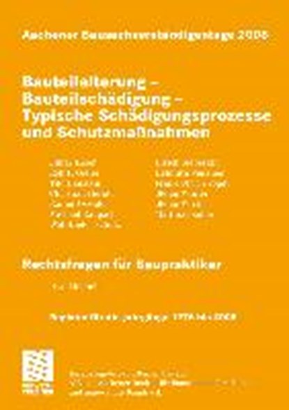 Aachener Bausachverständigentage 2008, OSWALD,  Rainer - Paperback - 9783834806024