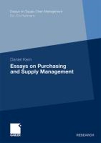 Essays on Purchasing and Supply Management, Daniel Kern - Paperback - 9783834929877