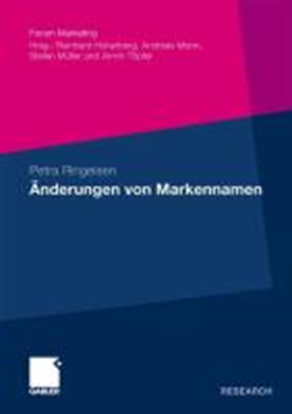 AEnderungen Von Markennamen, RINGEISEN,  Petra - Paperback - 9783834930880