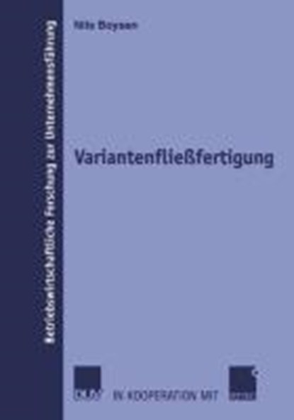 Variantenfliessfertigung, Nils Boysen - Paperback - 9783835000582