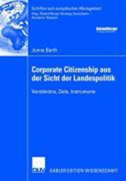 Corporate Citizenship Aus Der Sicht Der Landespolitik, BARTH,  Jonna - Paperback - 9783835006799