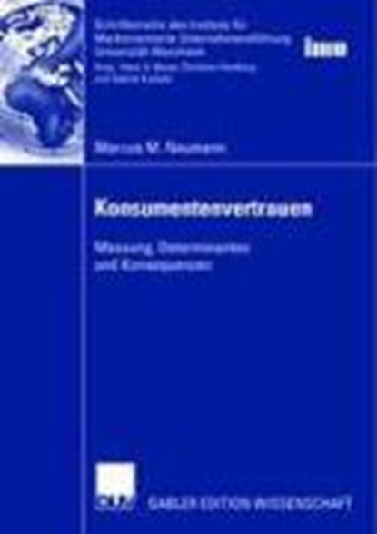 Konsumentenvertrauen, Marcus M Neumann - Paperback - 9783835007840