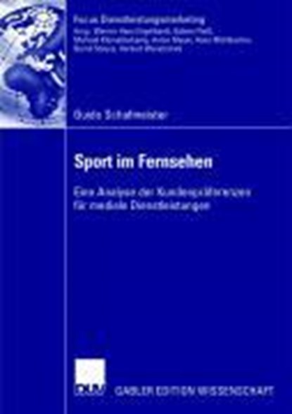 Sport Im Fernsehen, Guido Schafmeister - Paperback - 9783835008762