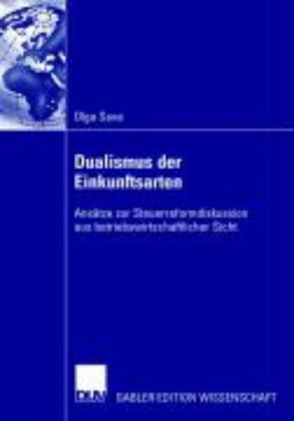 Dualismus Der Einkunftsarten, Olga Sava - Paperback - 9783835009417