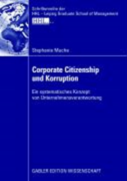Corporate Citizenship Und Korruption, MUCHE,  Stephanie - Paperback - 9783835009592