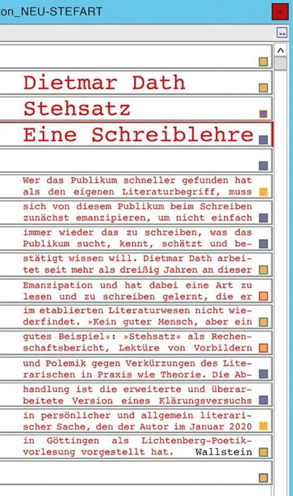 Stehsatz, Dietmar Dath - Gebonden - 9783835338012