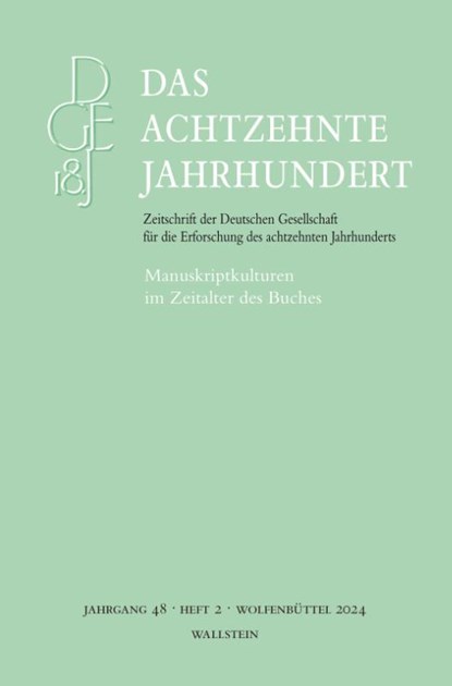 Das achtzehnte Jahrhundert, May Mergenthaler ; Dennis Schäfer - Paperback - 9783835356788