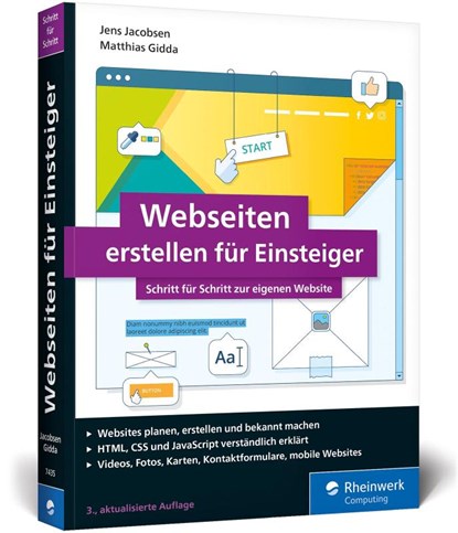Webseiten erstellen für Einsteiger, Jens Jacobsen ; Matthias Gidda - Paperback - 9783836274357