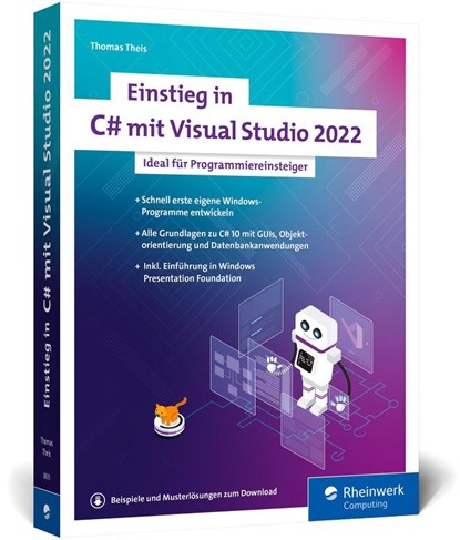Einstieg in C# mit Visual Studio 2022, Thomas Theis - Paperback - 9783836288354