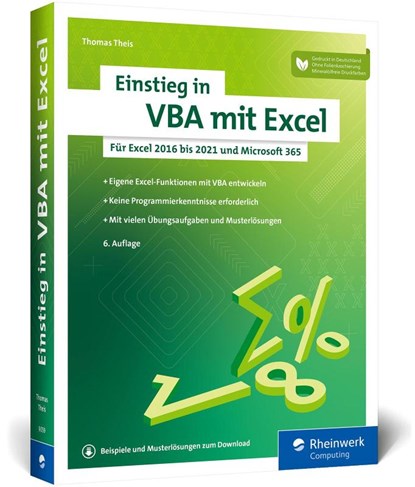 Einstieg in VBA mit Excel, Thomas Theis - Paperback - 9783836290593