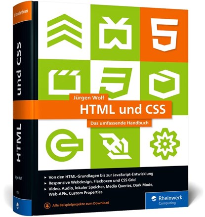 HTML und CSS, Jürgen Wolf - Gebonden - 9783836297288