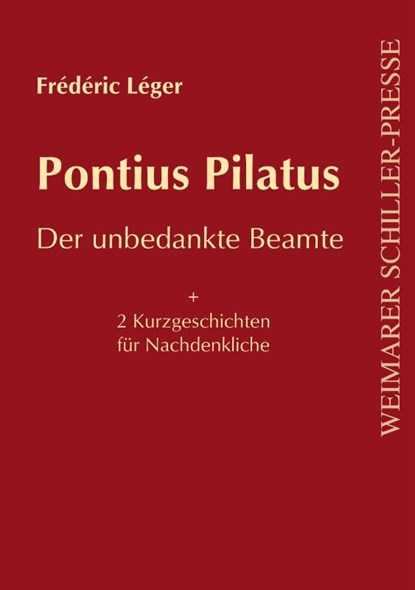 Pontius Pilatus, Frédéric Legér - Paperback - 9783837229028