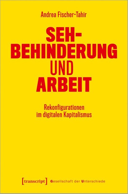Sehbehinderung und Arbeit, Andrea Fischer-Tahir - Paperback - 9783837660494