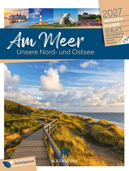 Am Meer Wochenplaner Kalender 2027, Ackermann Kunstverlag GmbH - Paperback - 9783838437033
