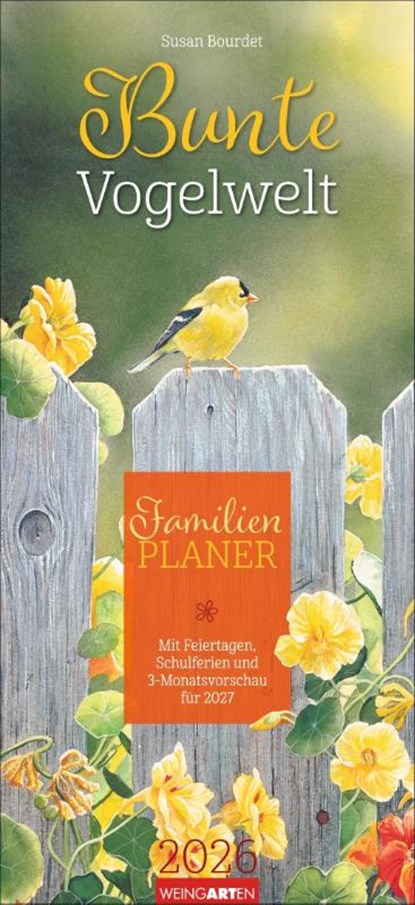 Bunte Vogelwelt Familienplaner 2026, niet bekend - Paperback - 9783839902820