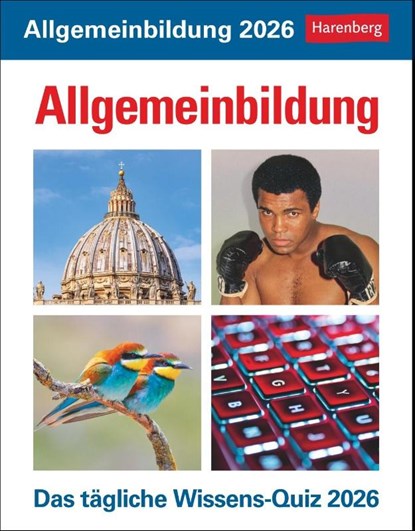 Allgemeinbildung Tagesabreißkalender 2026 - Das tägliche Wissens-Quiz, Berthold Budde - Paperback - 9783840035494