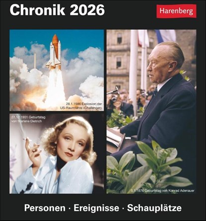 Chronik Tagesabreißkalender 2026 - Kulturkalender - Personen, Ereignisse, Schauplätze, Berthold Budde - Paperback - 9783840035524