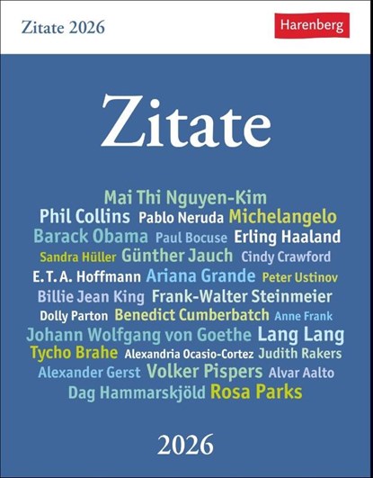 Zitate Tagesabreißkalender 2026, Berthold Budde - Paperback - 9783840035821