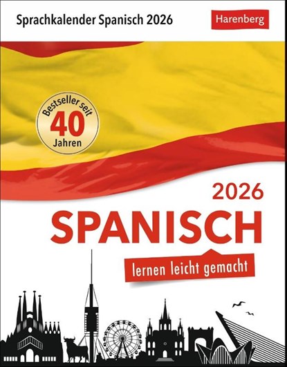 Spanisch Sprachkalender 2026 - Spanisch lernen leicht gemacht - Tagesabreißkalender, Sylvia Rivero Crespo - Paperback - 9783840035869