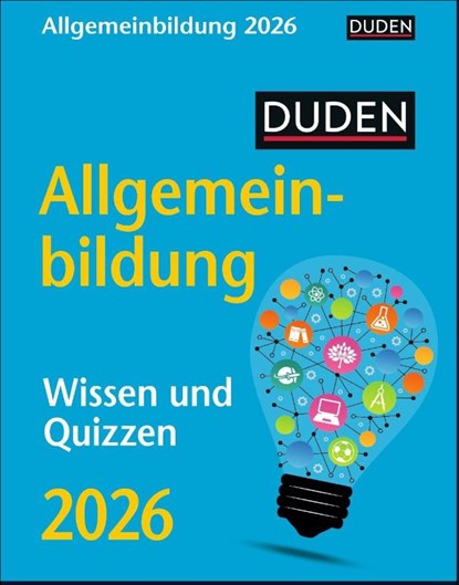 Duden Allgemeinbildung Tagesabreißkalender 2026 - Wissen und Quizzen, Thomas Huhnold - Paperback - 9783840036040