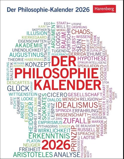 Der Philosophie-Kalender Tagesabreißkalender 2026, Markus Hattstein ; Barbara Brüning - Paperback - 9783840036477