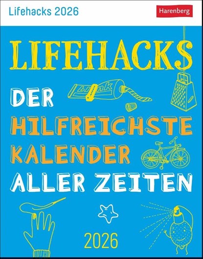 Lifehacks Tagesabreißkalender 2026 - Der hilfreichste Kalender aller Zeiten, Ann Christin Artel - Paperback - 9783840036484