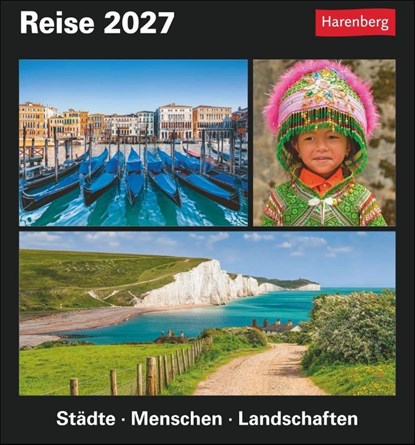 Reise Tagesabreißkalender 2027 - Kulturkalender - Städte, Menschen, Landschaften, Martina Schnober-Sen ; Bernd Biege - Paperback - 9783840038266