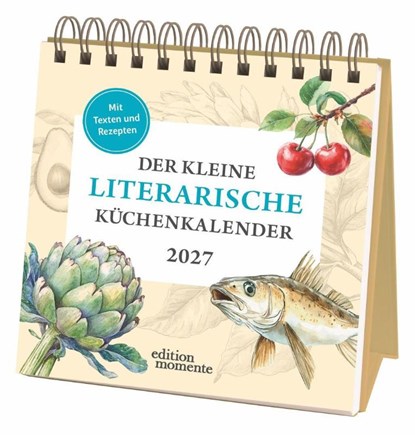 Der kleine literarische Küchenkalender Premium-Postkartenkalender 2027 - Mit Texten und Rezepten, Brigitte Lotz ; Susanne Nadolny ; Sybil Gräfin Schönfeldt - Paperback - 9783840041174