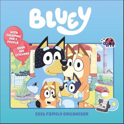 Bluey Familienplaner Broschurkalender 2026, niet bekend - Paperback - 9783840197284