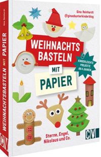 Weihnachtsbasteln mit Papier, Gina Reinhardt - Paperback - 9783841103048