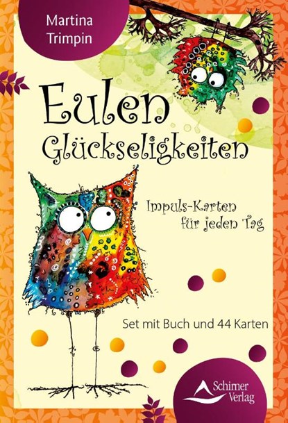 Eulen-Glückseligkeiten - Impuls-Karten für jeden Tag, Martina Trimpin - Paperback - 9783843492553