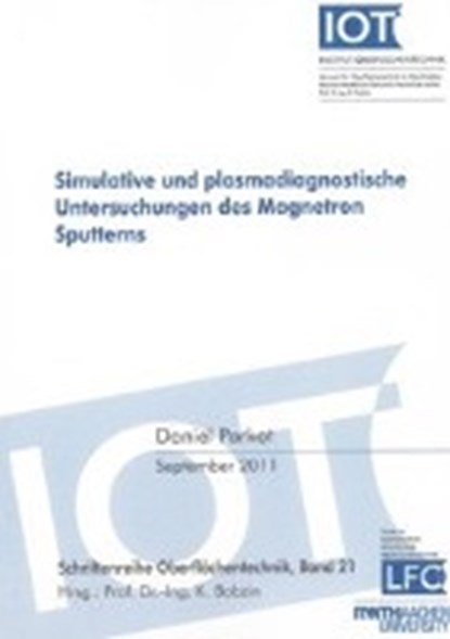 Parkot, D: Simulative und plasmadiagnostische Untersuchungen, PARKOT,  Daniel - Paperback - 9783844003901