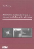 Deformation mechanisms of hard to machine metal alloys at the microscale | Kai Nowag | 