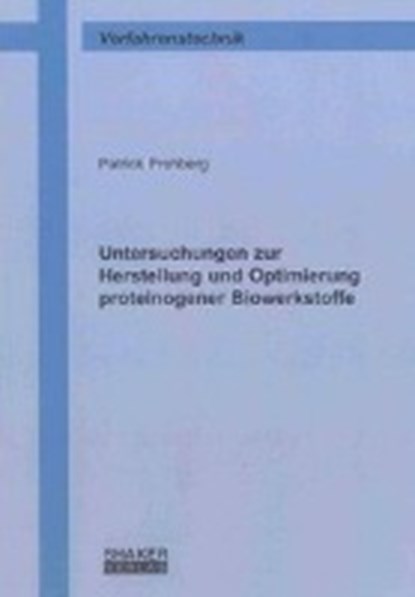 Frohberg, P: Untersuchungen zur Herstellung und Optimierung, FROHBERG,  Patrick - Paperback - 9783844022605