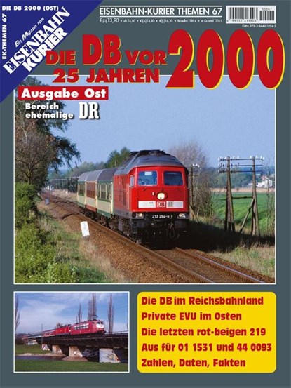 Die DB vor 25 Jahren - 2000 Ausgabe Ost, niet bekend - Gebonden - 9783844618945