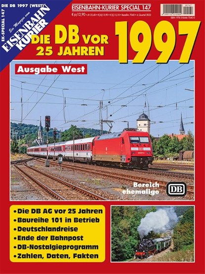 Die DB vor 25 Jahren - 1997 Ausgabe West, niet bekend - Gebonden - 9783844670400
