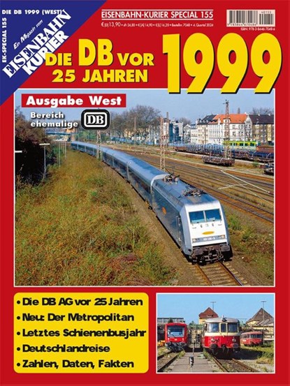 Die DB vor 25 Jahren - 1999 Ausgabe West, niet bekend - Paperback - 9783844670486