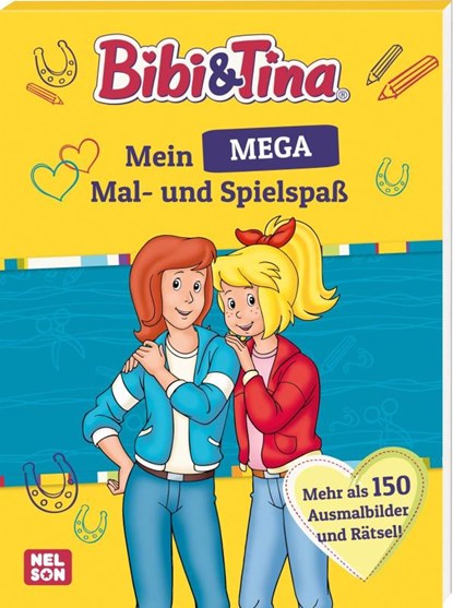 Bibi und Tina: Mein MEGA Mal- und Spielspaß, niet bekend - Paperback - 9783845119991