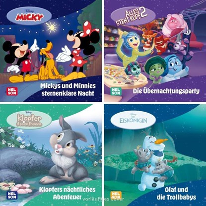4er-Set Maxi-Mini 60: Disney Gutenacht-Geschichten, niet bekend - Losbladig - 9783845129822