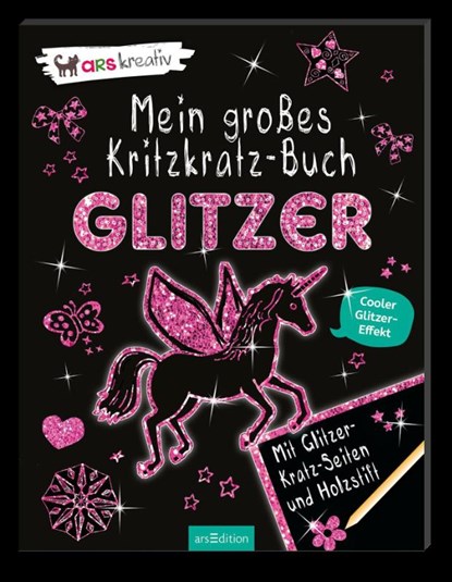 Mein großes Kritzkratz-Buch Glitzer, Elizabeth Golding - Paperback - 9783845807225