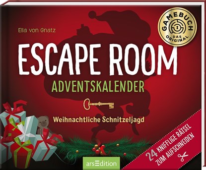 Escape Room Adventskalender. Weihnachtliche Schnitzeljagd, Ella von Gnatz - Gebonden - 9783845842356